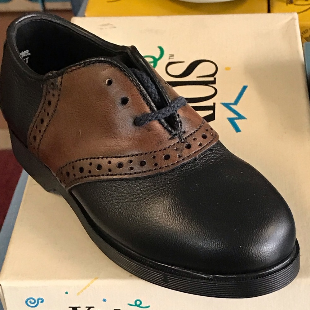 NIB Child Life Boys’ 10W  Leather Saddle Shoes